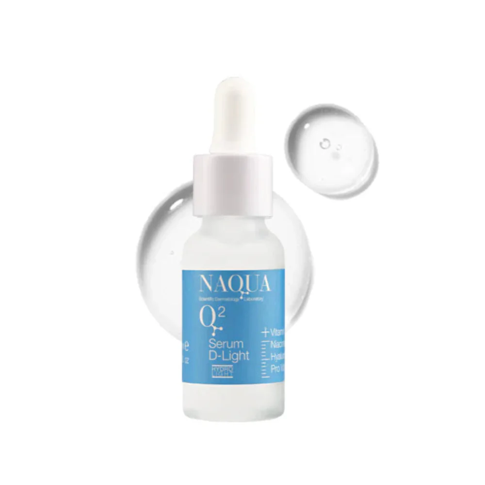 Q2 Serum D-Light + Vit D boost, Niacina, AH, Pro-Vit B5 NAQUA 20ml - Image 2