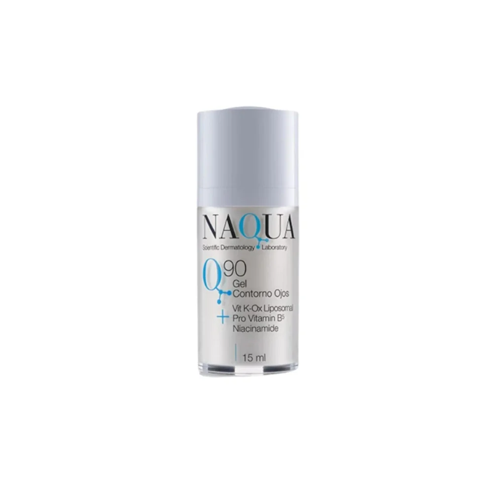 Q90 Gel Contorno de Ojos + Vit K-Ox Lip., Niacina, Péptidos NAQUA 15ml - Image 2