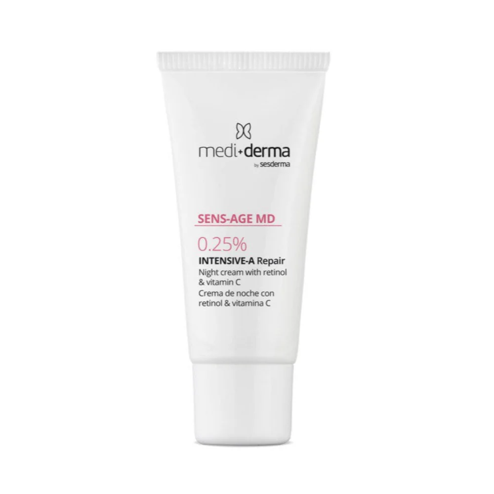 Sens-Age MD 0,25% INTENSIVE-A Repair crema de noche con retinol & vit C MEDIDERMA 30 ml - Image 2
