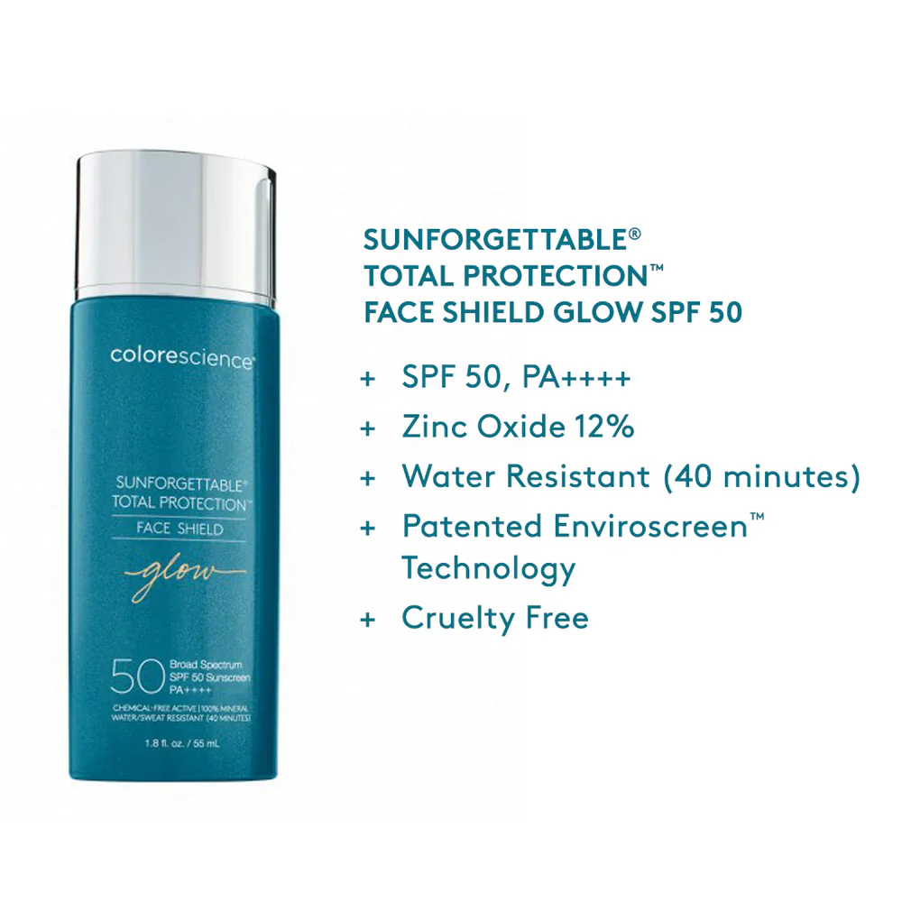 Shield Glow SPF 50 Crema solar facial Brillo dorado Colorescience 55ml - Image 5
